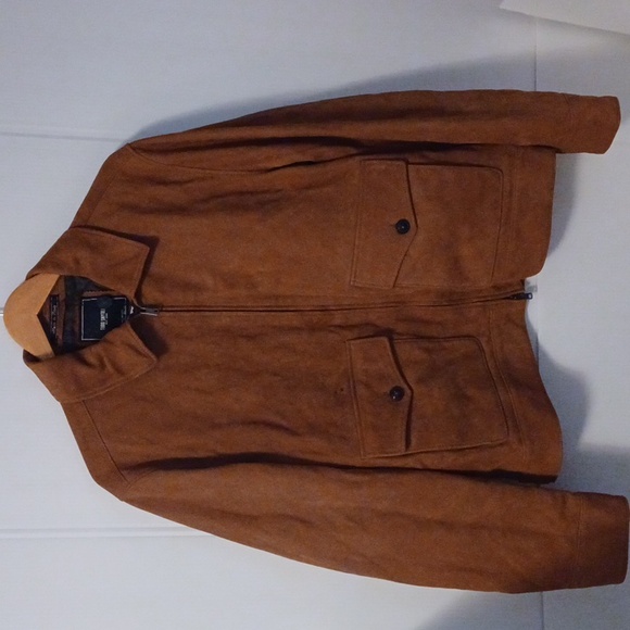 NWT Todd Snyder Brown Leather Aviator Jacket Size L